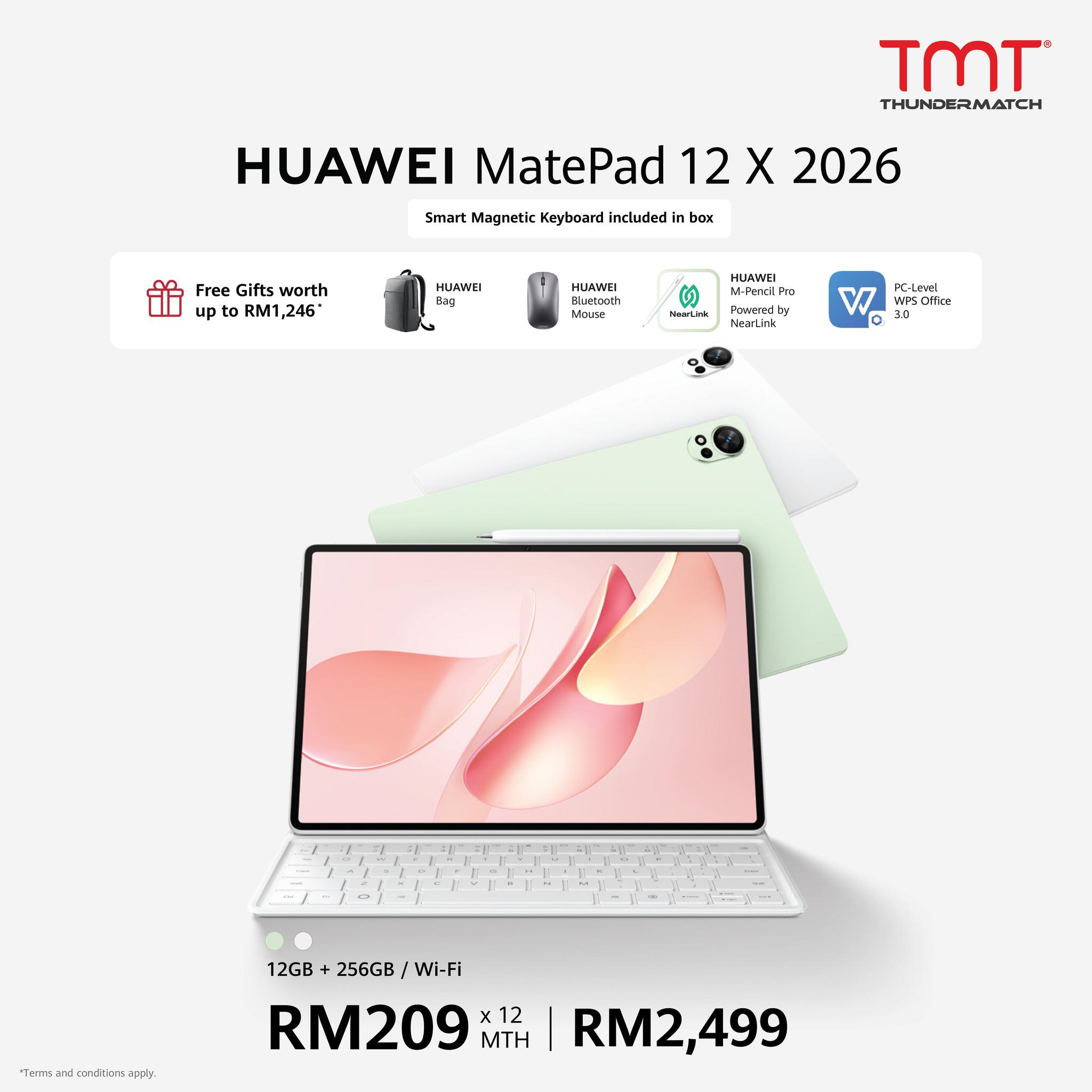 Meet HUAWEI MatePad 12 X, featuring the all-new 3rd Gen Ultra