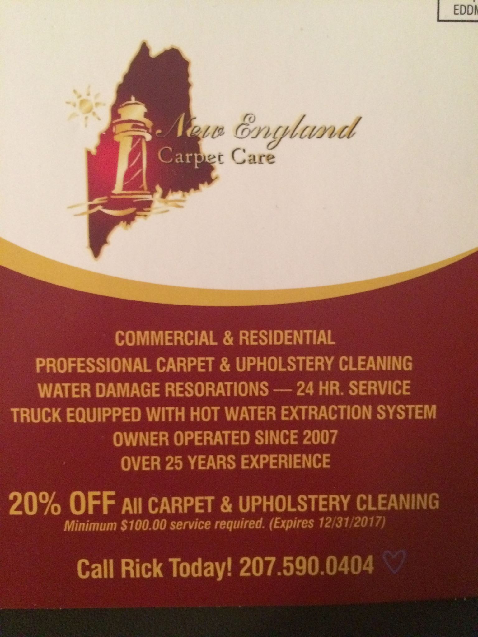 New England Carpet Care Carpet Cleaner Hollis Center Maine 2 Photos Facebook