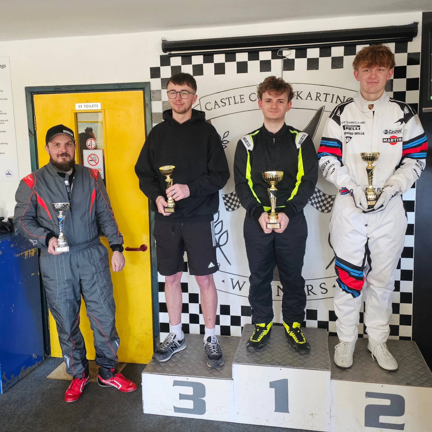Castle - The podium from the morning event of round 1 of the 2025 ...