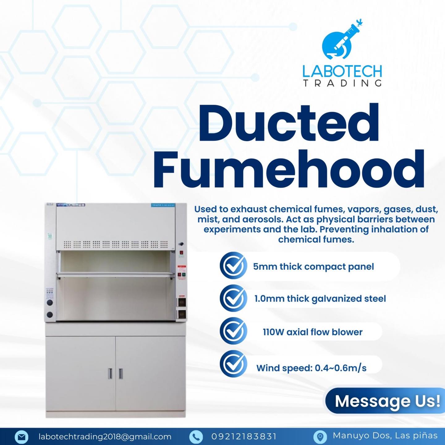 🚨Ducted Fume Hood – Built for... - Labotech Trading PH | Facebook