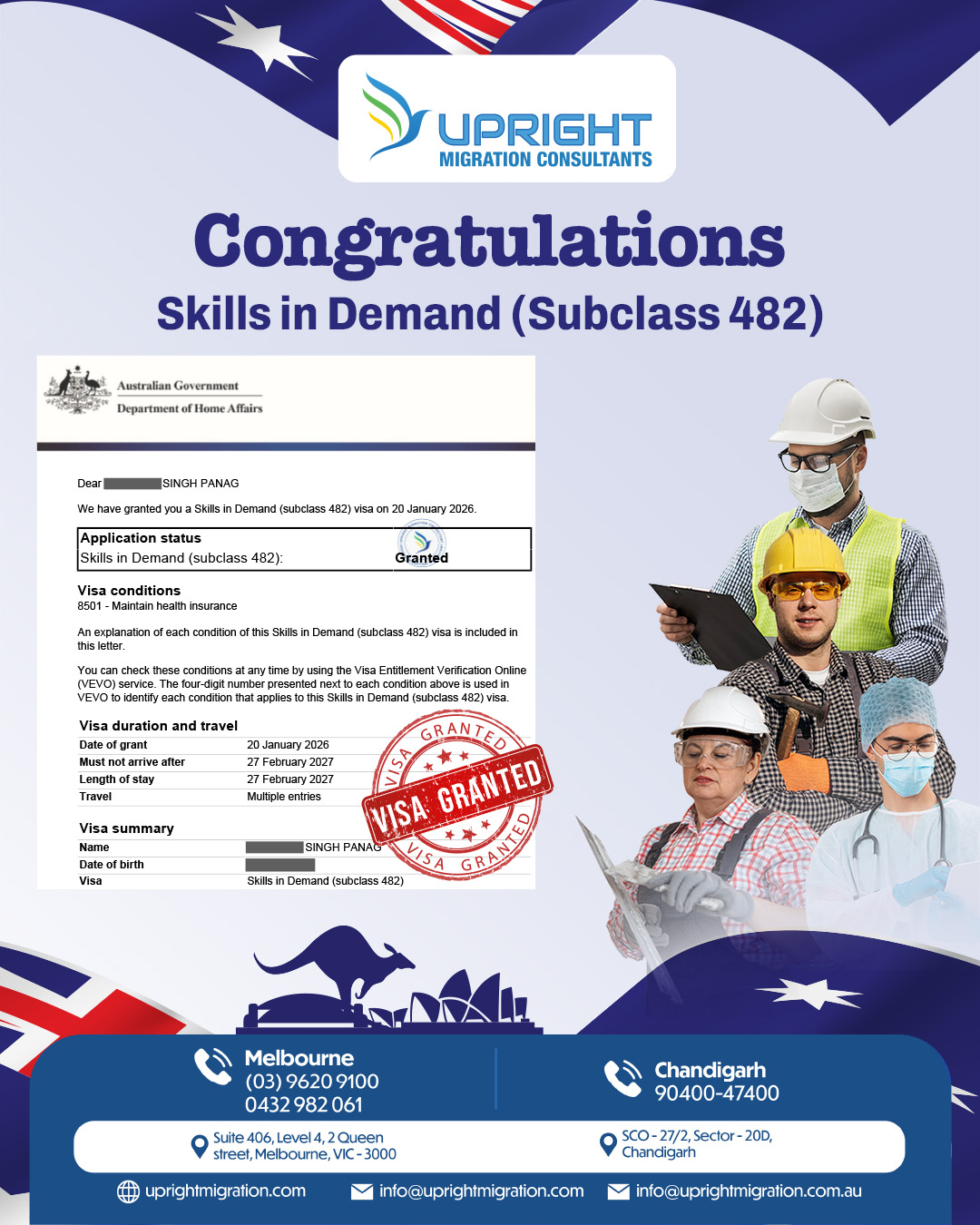 Upright - 🎉Congratulations To One Of Our Clients For Getting 482 Skills ...