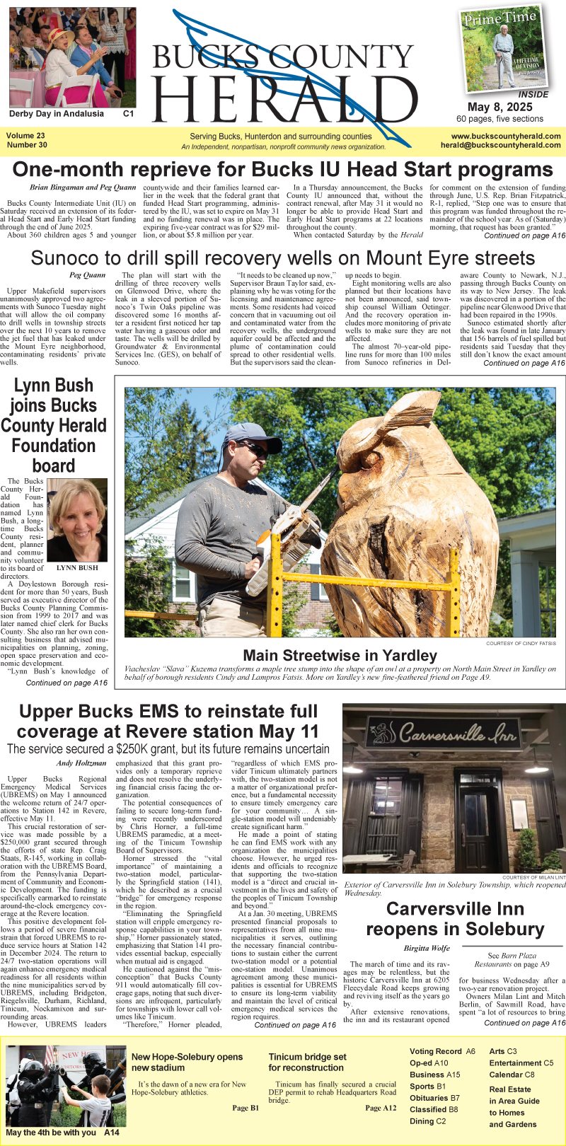 Bucks County Herald Newspaper | Doylestown PA