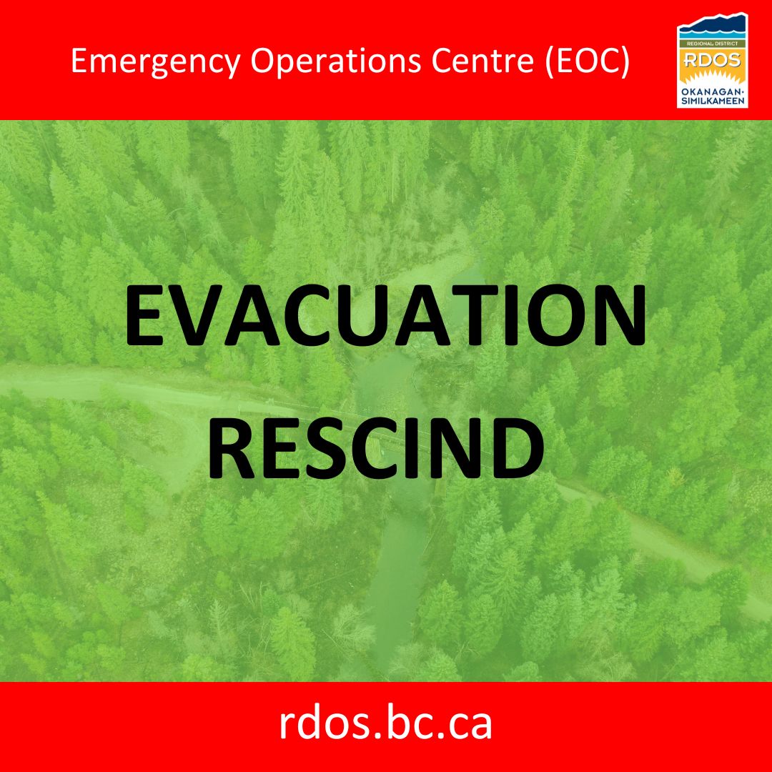 Regional - RDOS EOC Information Update - Evacuation Orders and Alerts ...