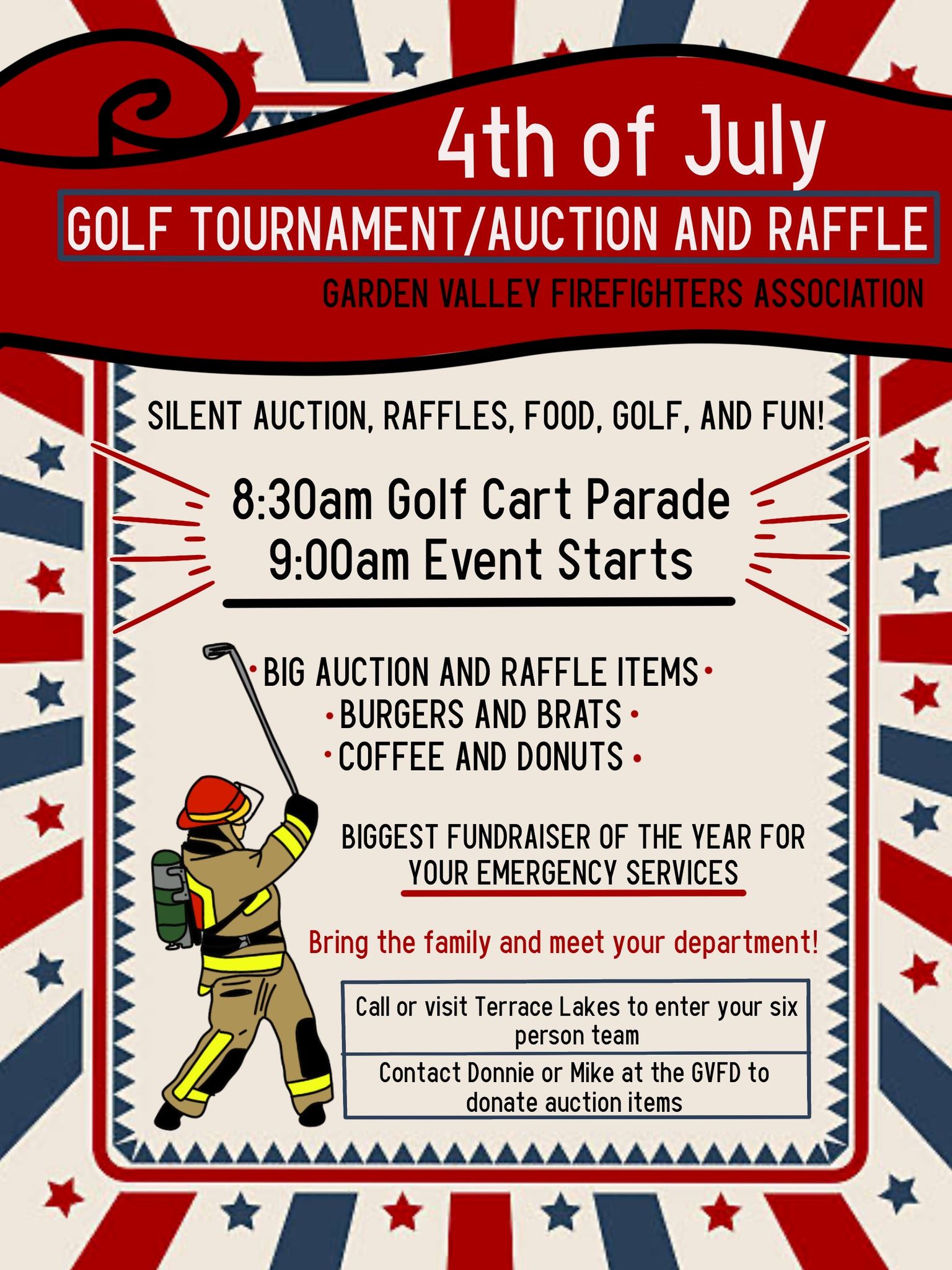 4th of July Golf Tournament and Raffle