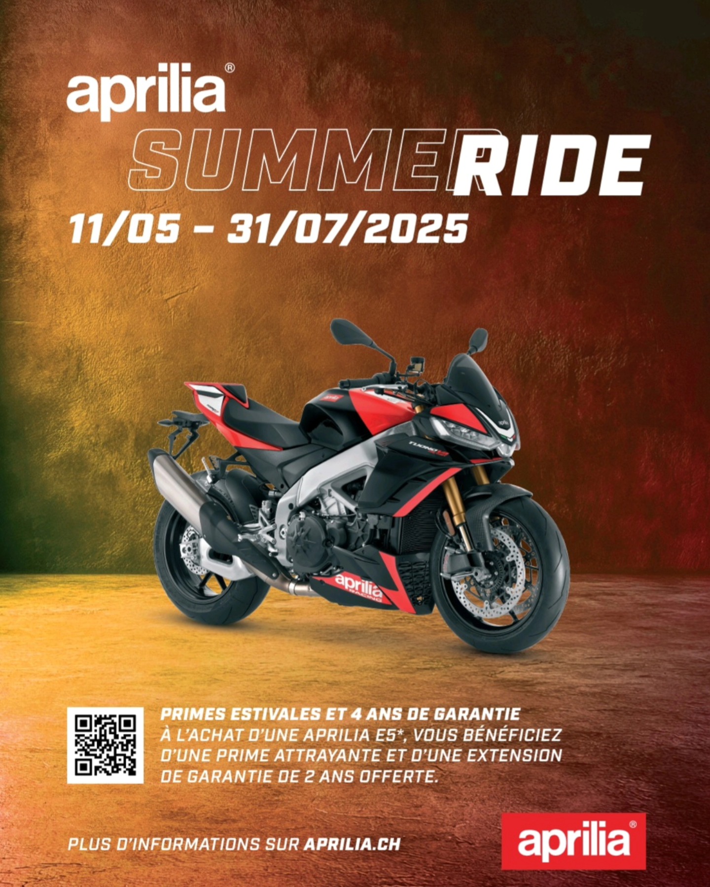 MOTOSROCHAT - ☀️ Aprilia Summer Ride ☀️ Du 12 mai au 31 juillet 2025 ...