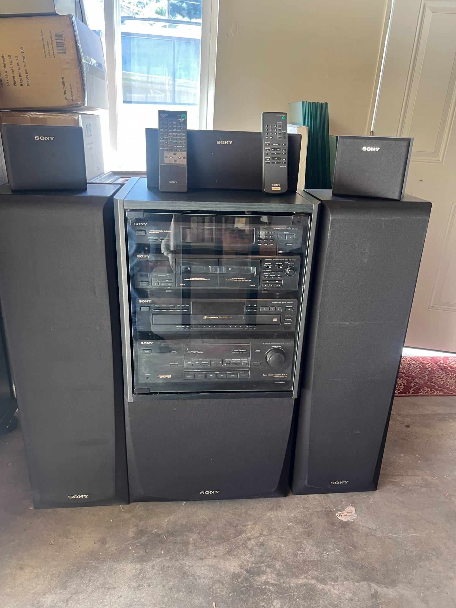 Vintage Sony Stack W/ Full Speakers - Pro Audio Equipment - Glendale ...