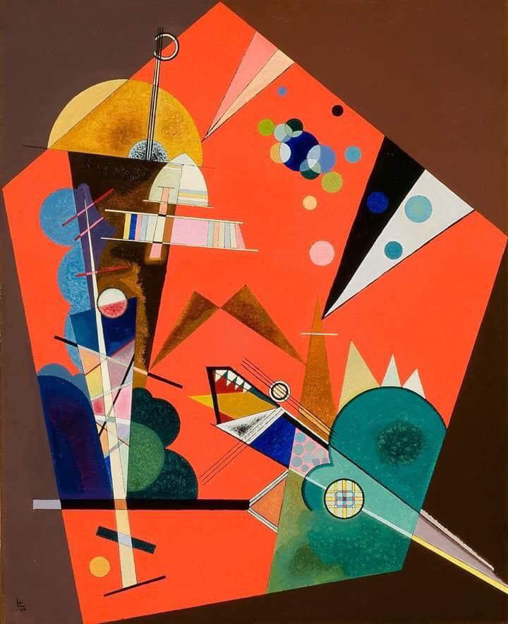 Wassily Kandinsky Spannung in Rot (Tension in Red), 1926 Georgia