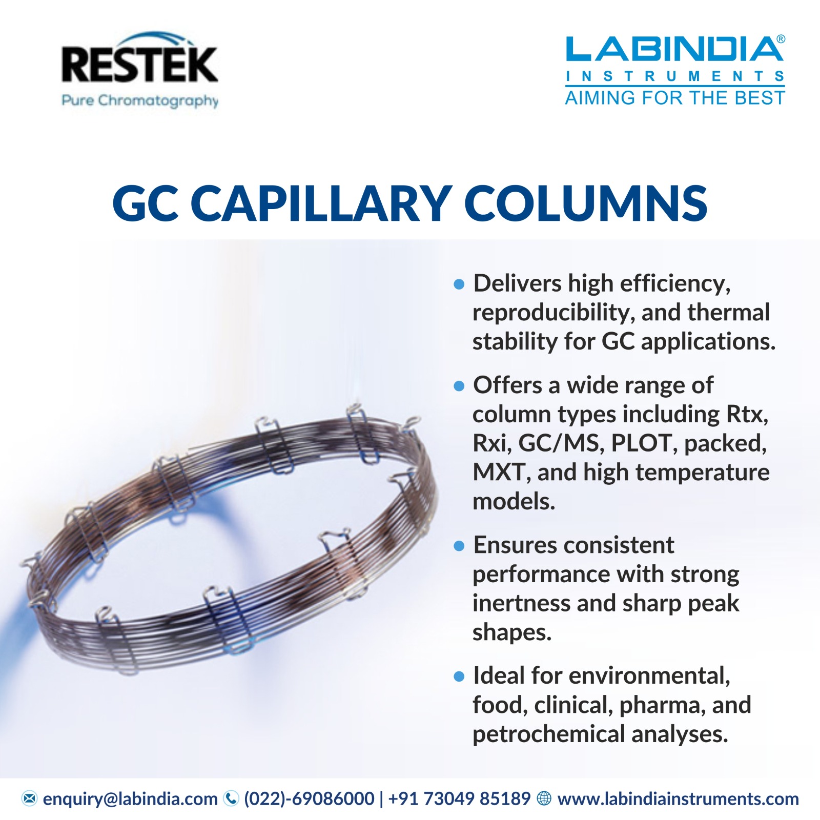 * High performance GC capillary... - Labindia Instruments | Facebook