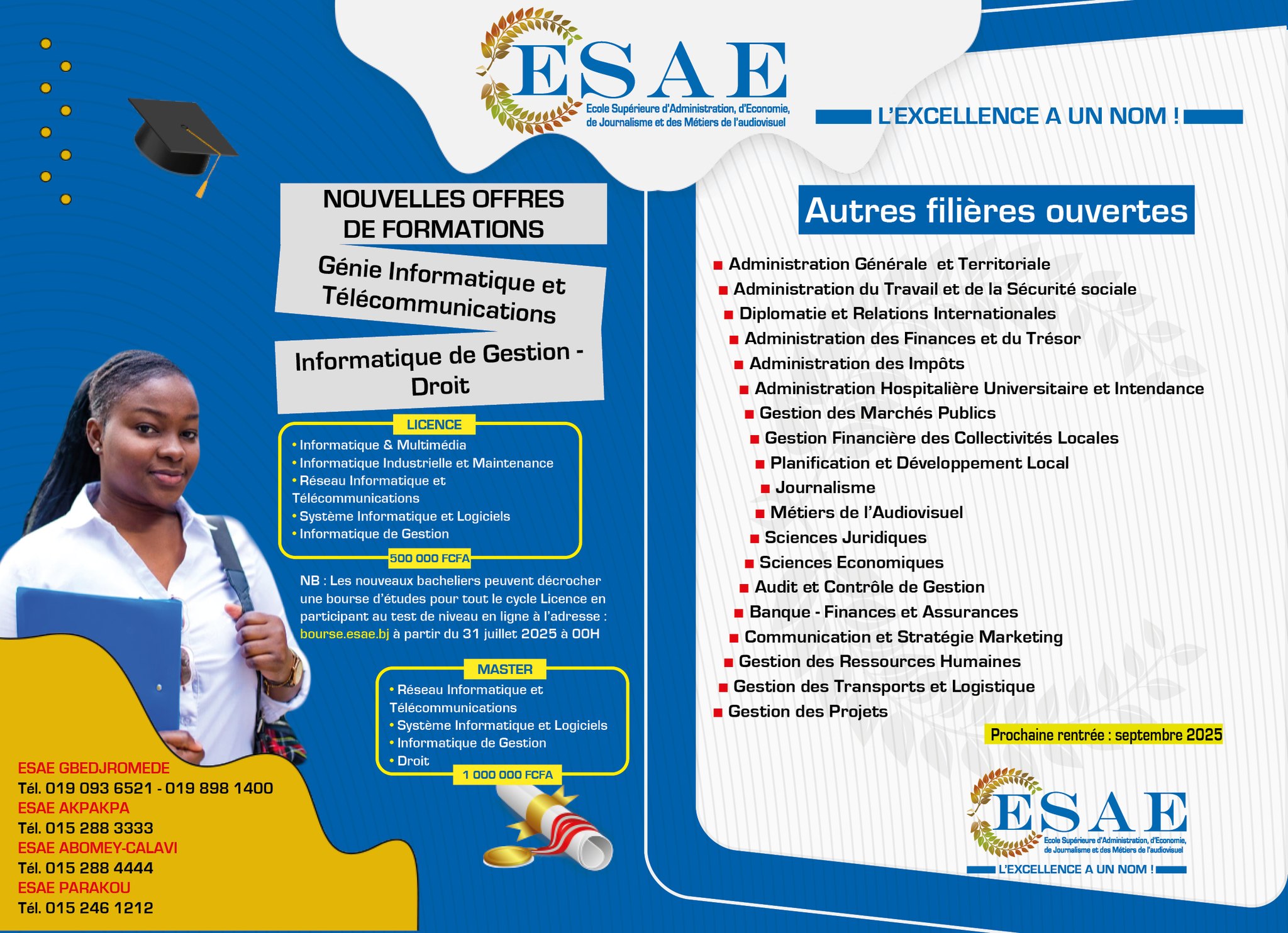 Ecole supérieure Esae Bénin | Cotonou