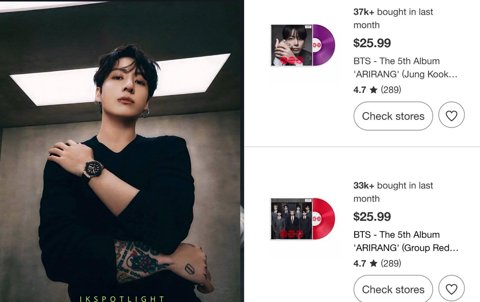 TARGET has released official sales figures for BTS “ARIRANG