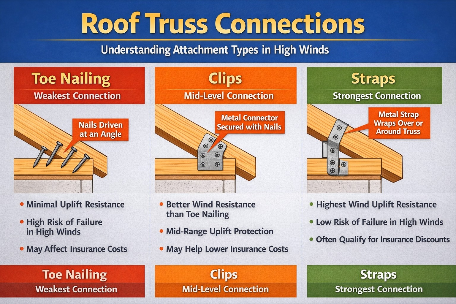 🏠 Why Roof Truss Connections... - All Seeing Home Inspection | Facebook