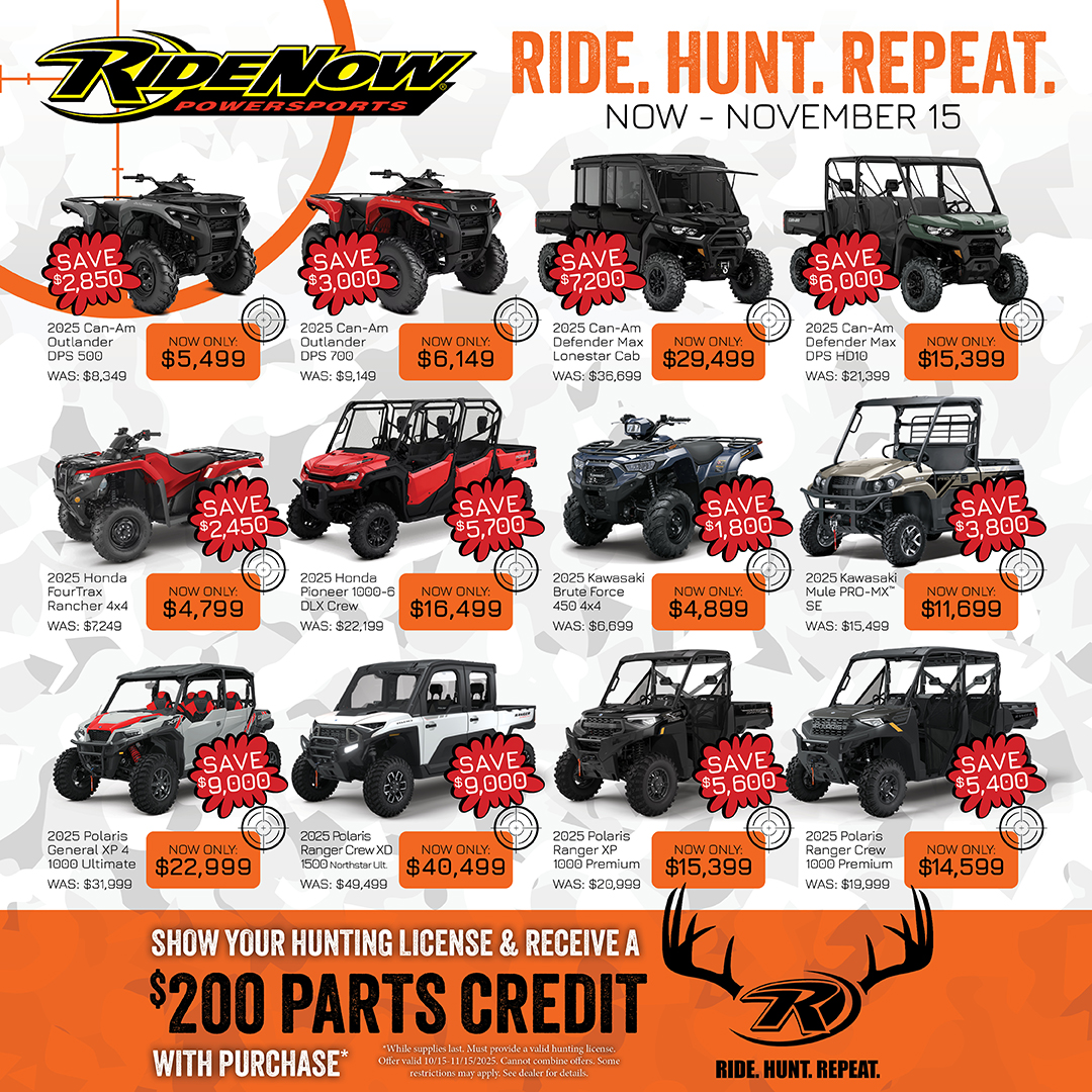 RideNow - Ride. Hunt. Repeat. 🦌 Now through November 15, save BIG on ...