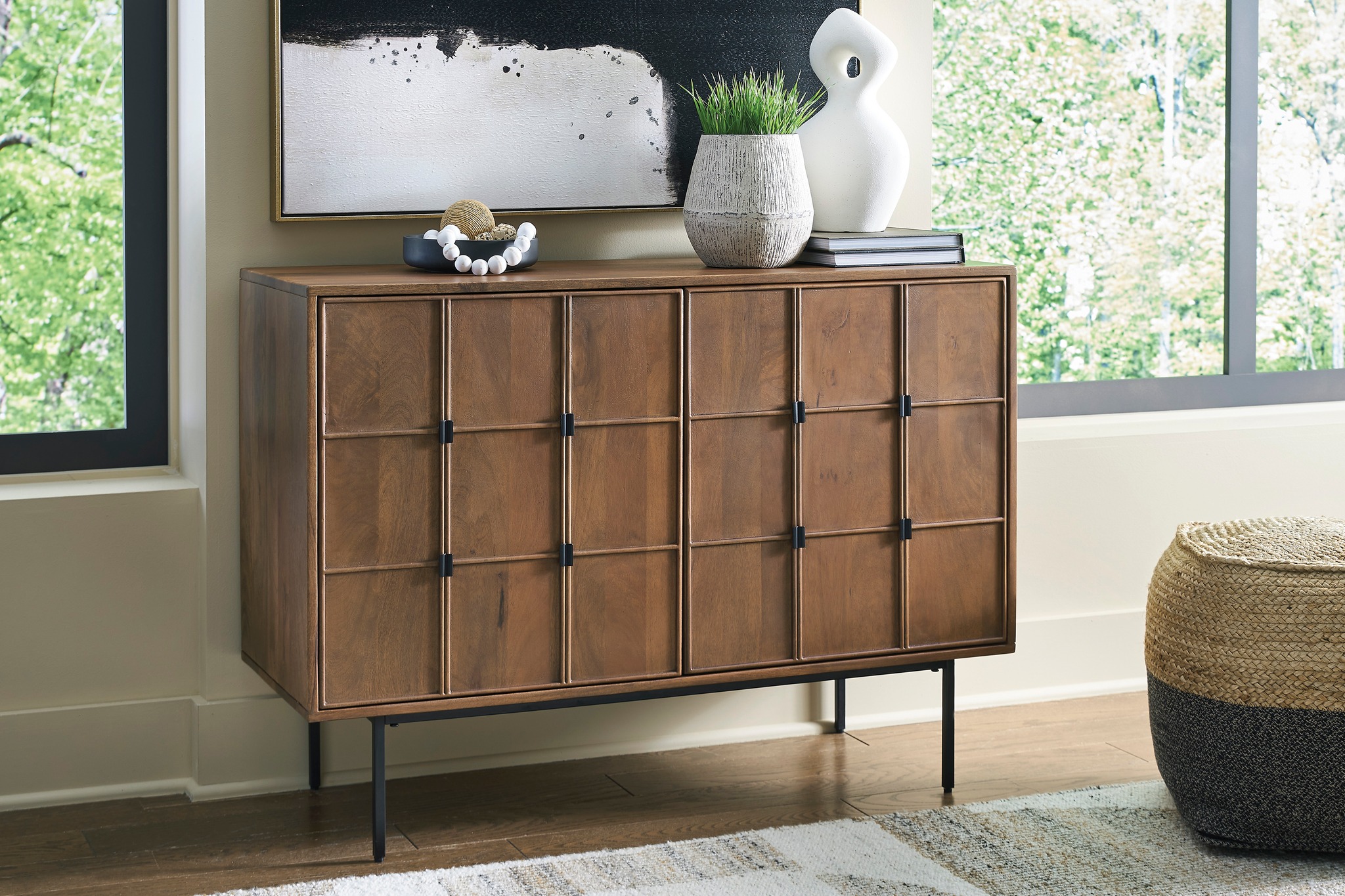 ✨ Meet the Juddins Accent Cabinet — carved, cool, and casually 