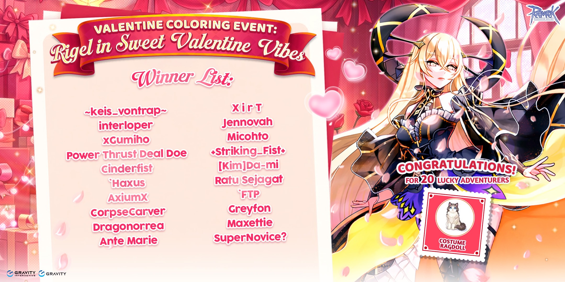 Ragnarok Online - 💖 Valentine Coloring Event: Rigel in... | Facebook