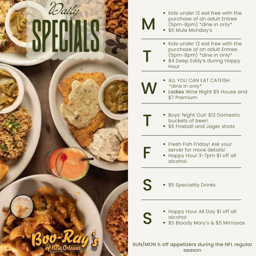 Boo-Ray's of New Orleans - Hudson Oaks | Hudson Oaks TX