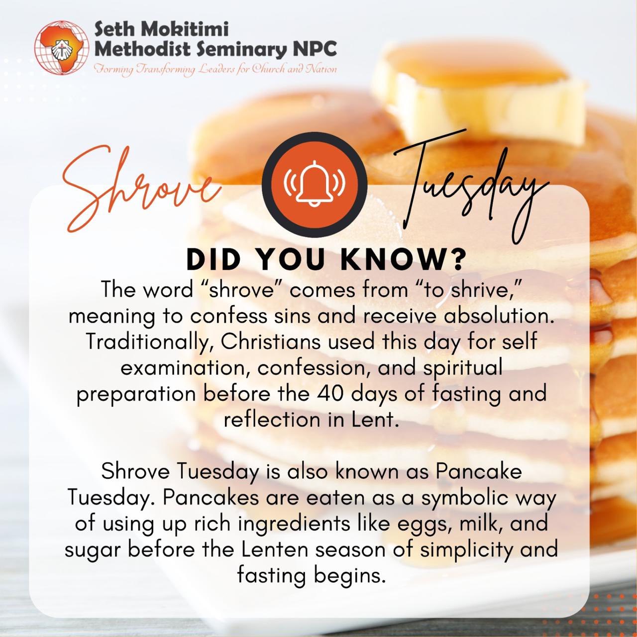 This is how our Shrove... - Seth Mokitimi Methodist Seminary | Facebook