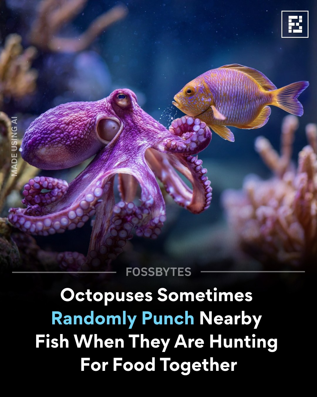 Fossbytes - Octopuses sometimes punch fish out of spite, scientists say ...