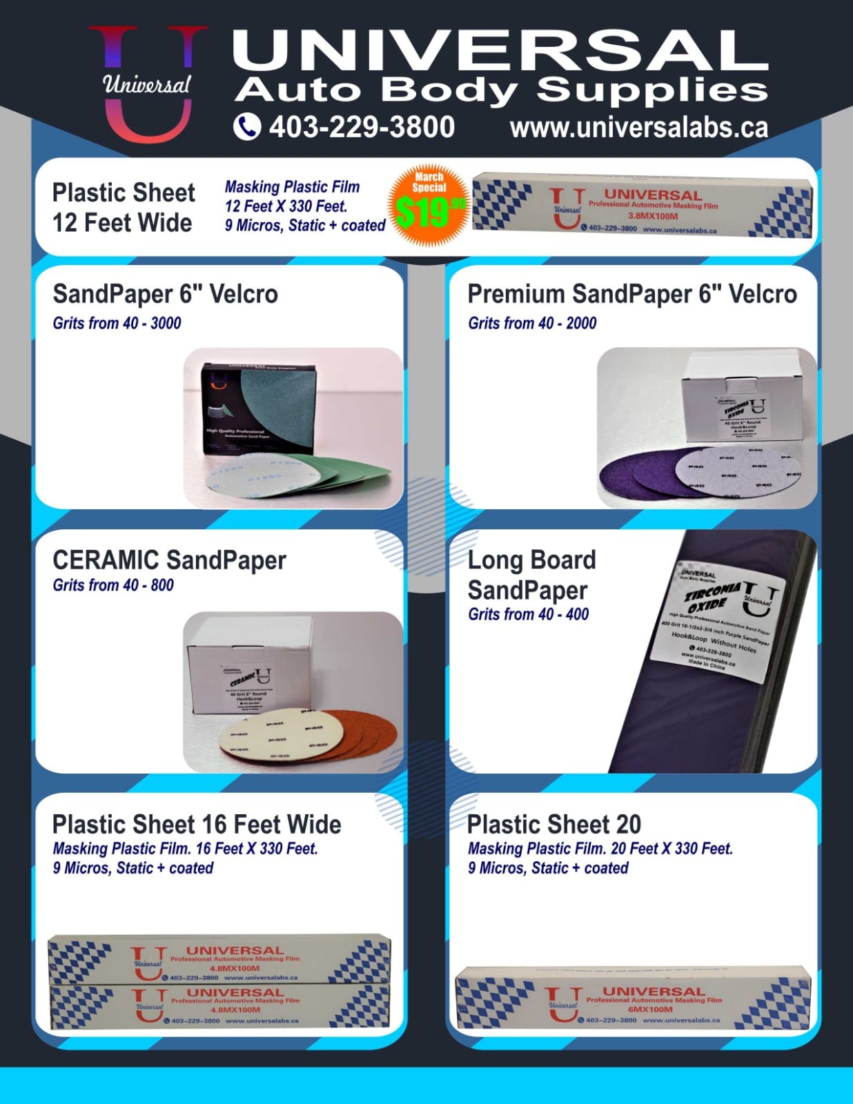 Universal Auto Body Supplies | Calgary AB