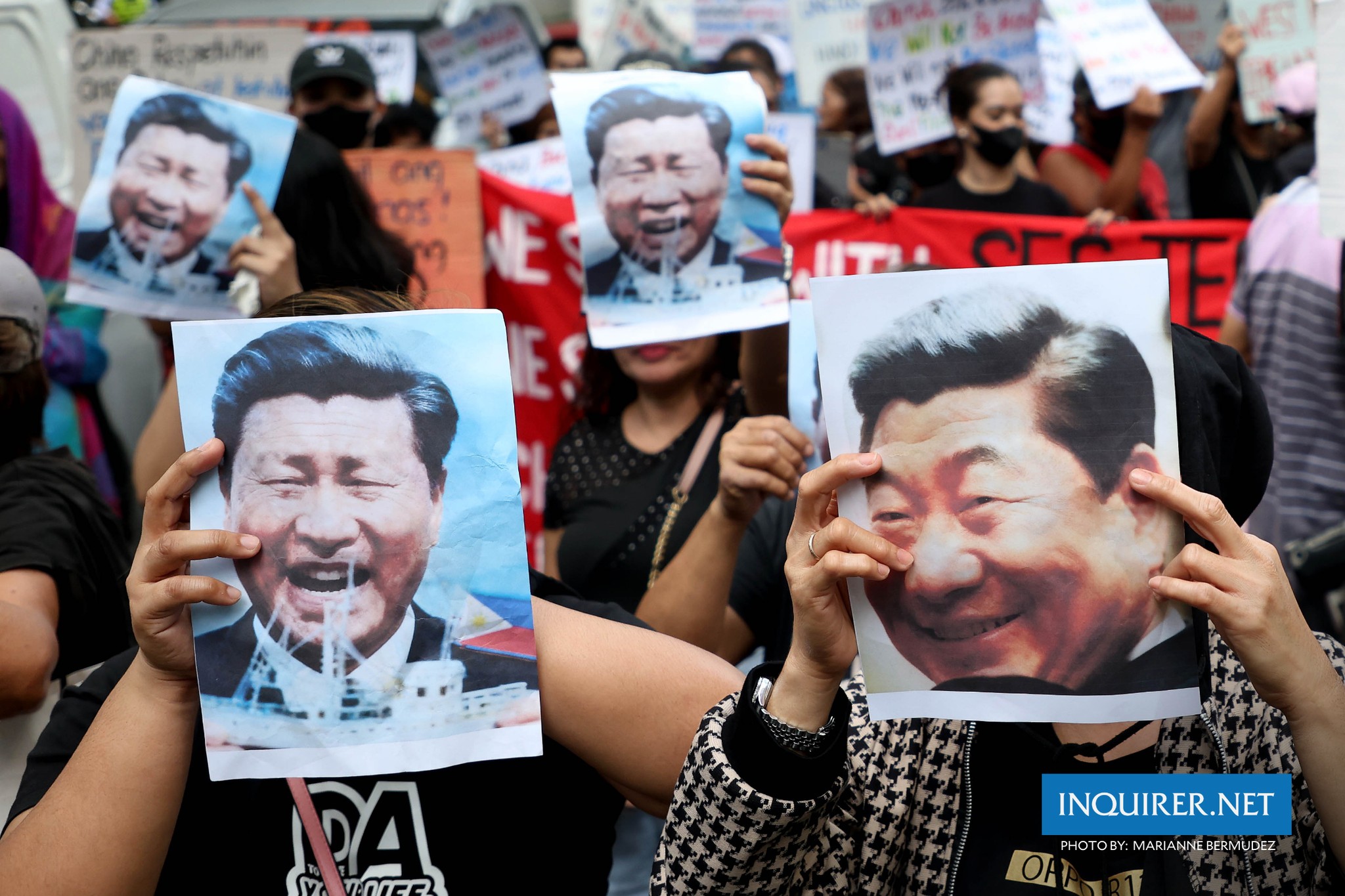INQUIRER.net - 'HANDS OFF OUR WPS!' LOOK: Protesters from the Filipinos ...