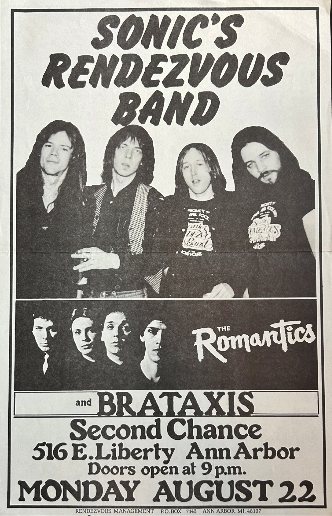 1977 SONIC'S RENDEZVOUS BAND MIQUCT™ バンン Sunl ั Romantics HE