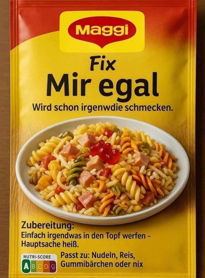 Maggi Fix Fur Dicke Eiernull
