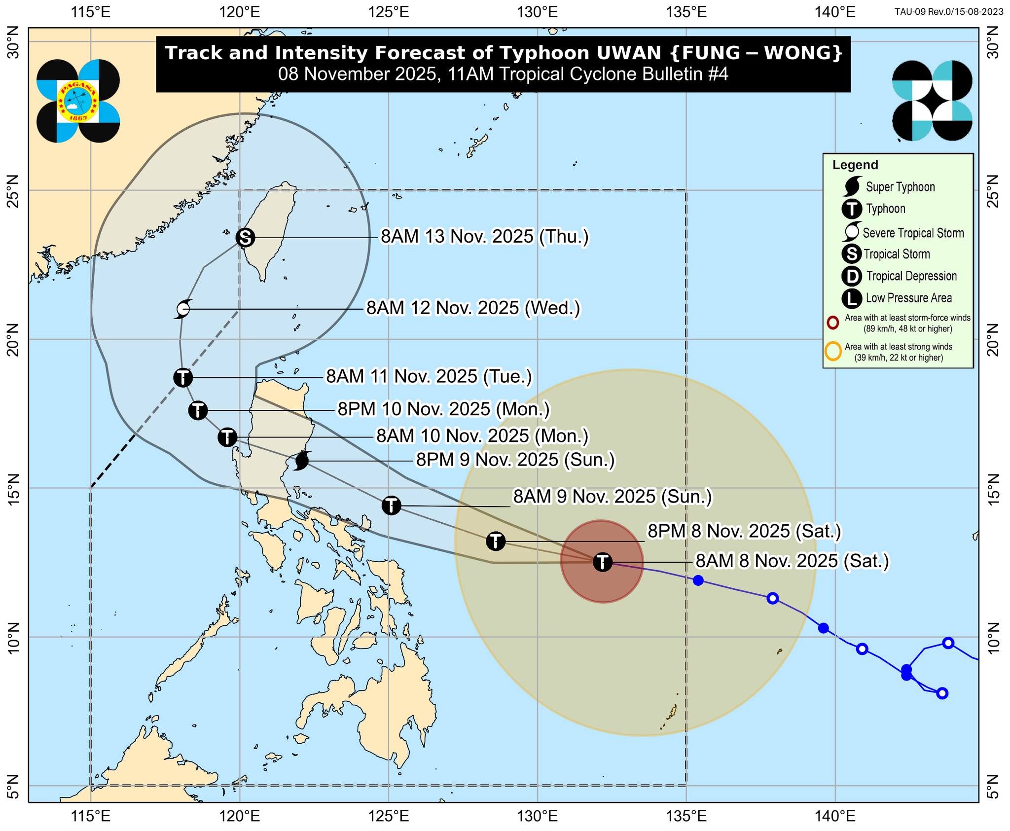 GMA - BAGYONG UWAN UPDATE AS OF 11 AM Huling namataan ang mata ng ...