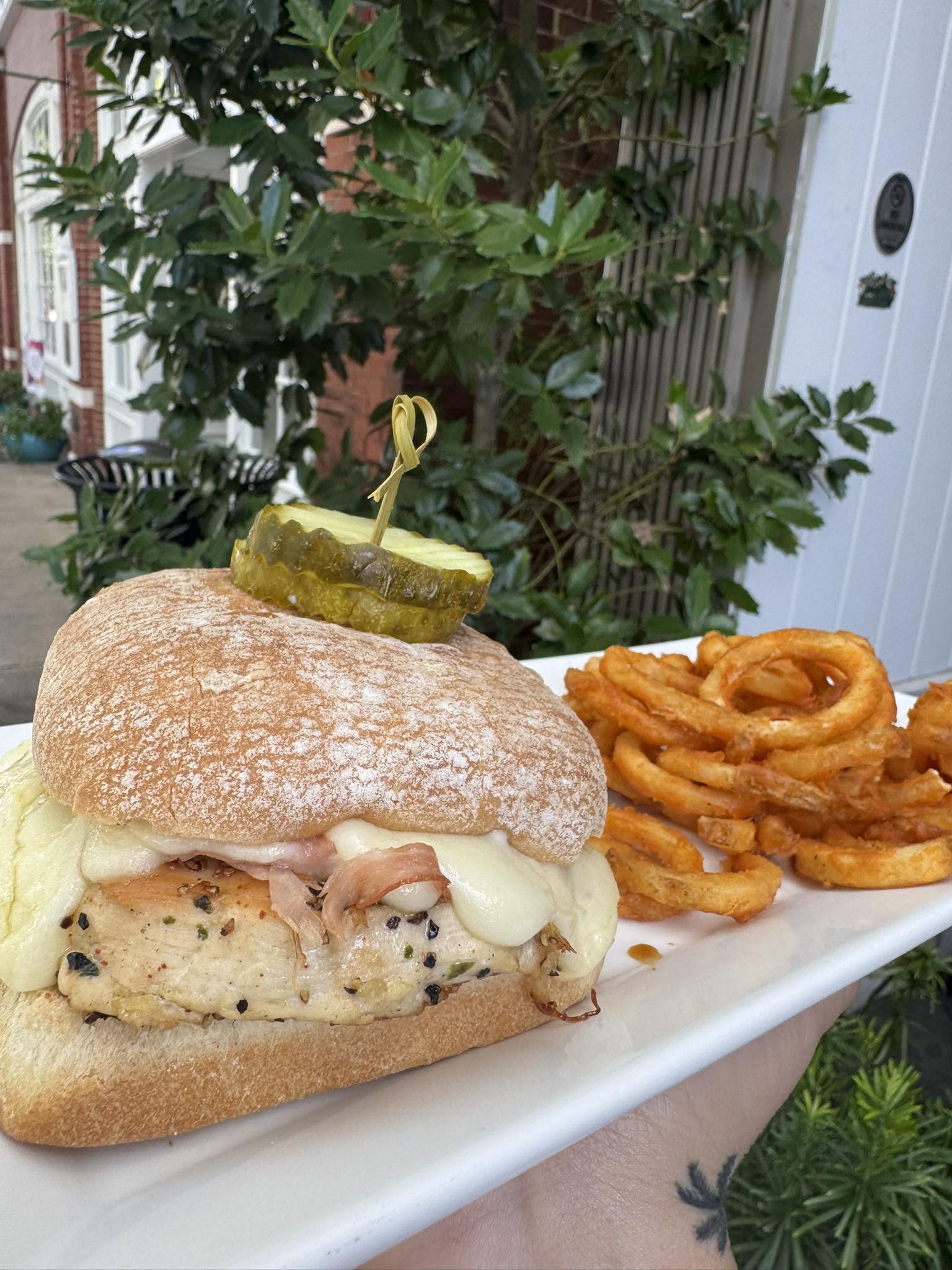Doc's - Chicken Cordon Bleu Sandwich with Grilled Chicken, Black ...