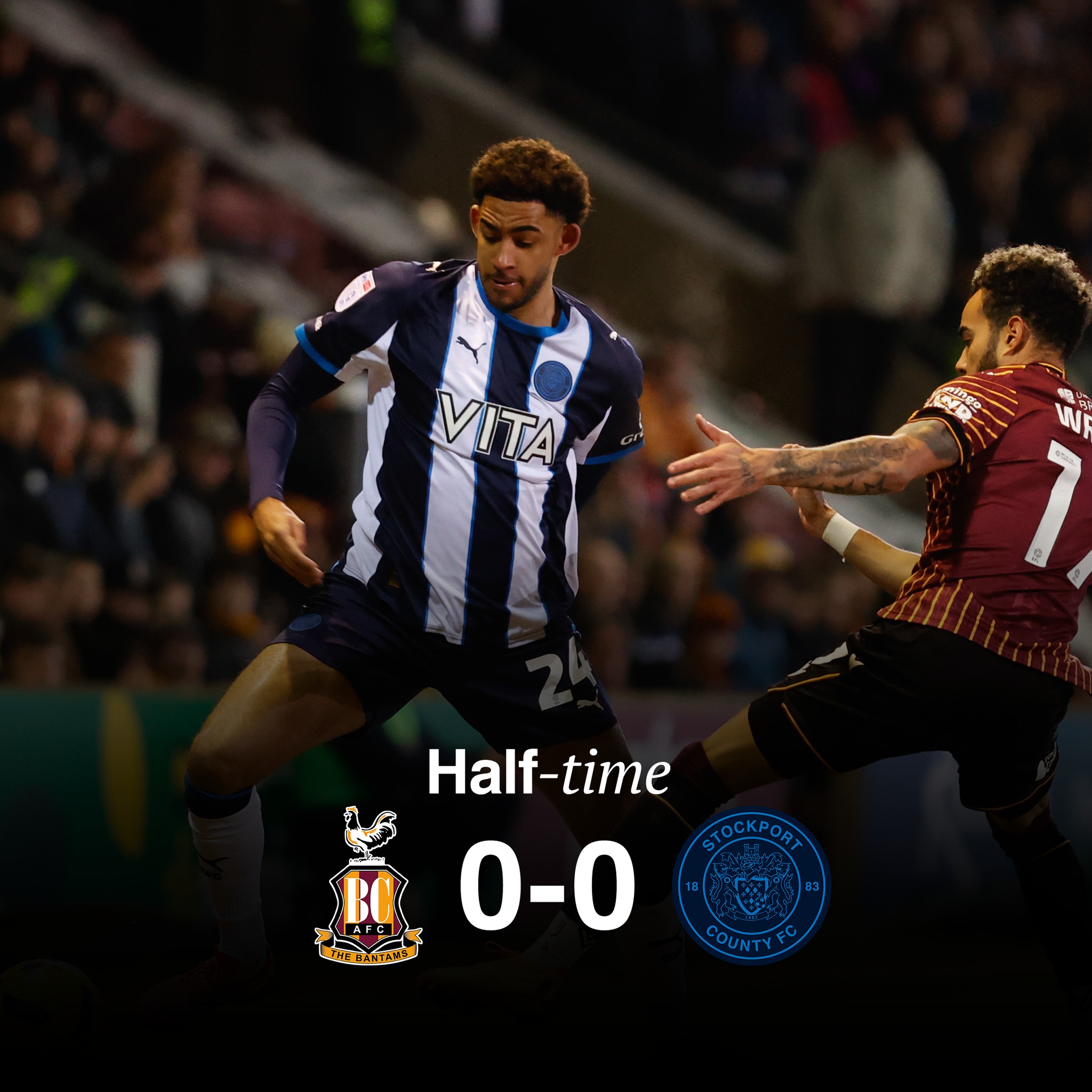 Level at the break. - Stockport County Football Club | Facebook