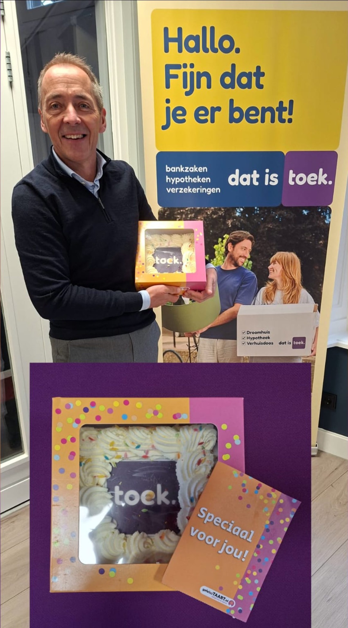 Toek. - Gisteren hebben we onze samenwerkende partners verrast met een ...