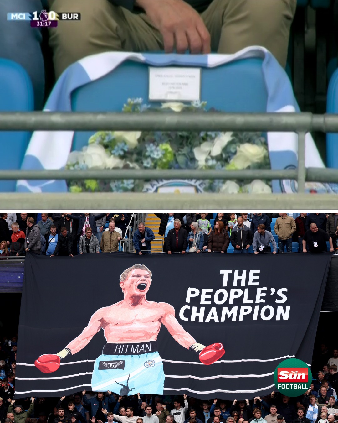 Manchester - 📸 Man City and their fans are paying beautiful tribute to ...