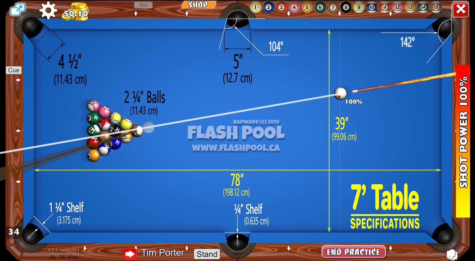 Flash Pool Game 8-Ball | Williams Lake BC