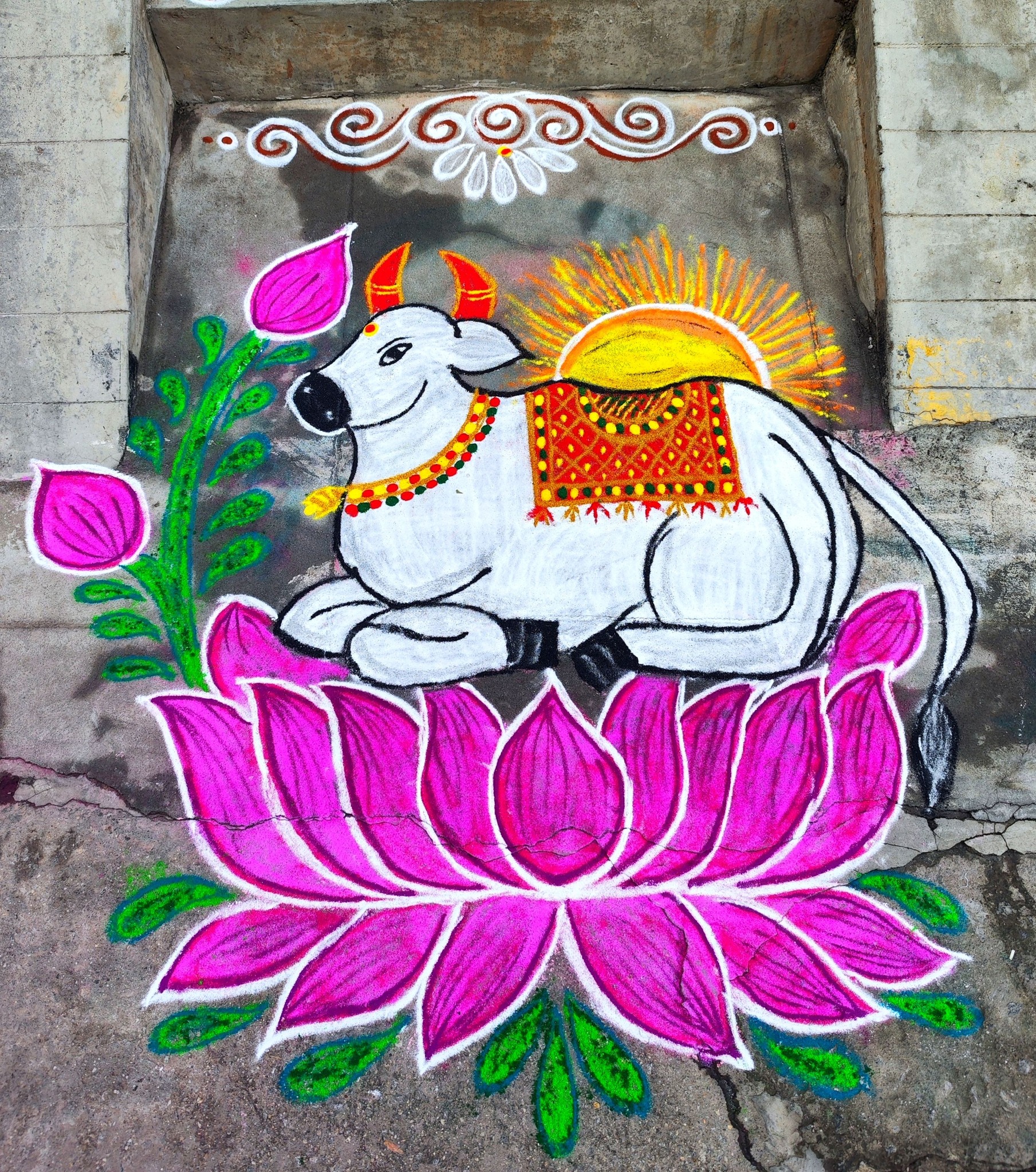 RatnaSiriFloorArt - Festival rangoli | Fusion rangoli | Fridays ...
