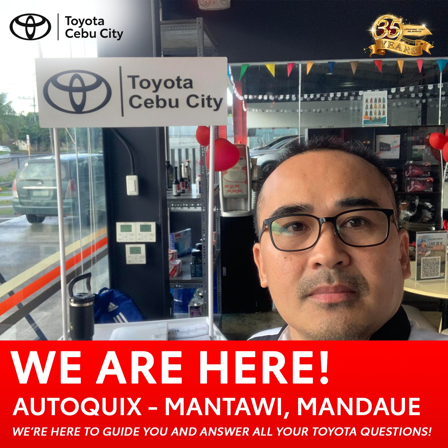 Toyota - 🚗 WE’RE HERE AT AUTOQUIX MANTAWI! 🚗 Toyota Cebu City is on ...