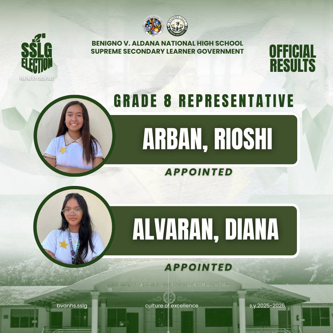 Benigno V. Aldana NHS - Supreme Secondary Learner Government added a ...