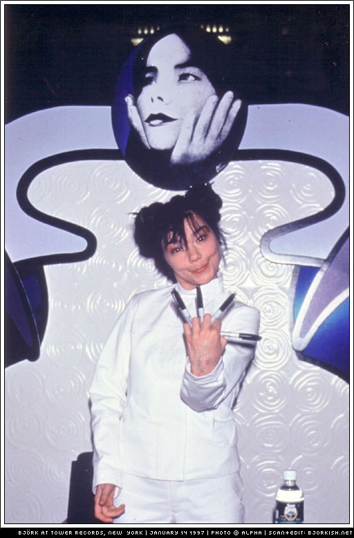 Bjork meet and greet at Tower Records New York