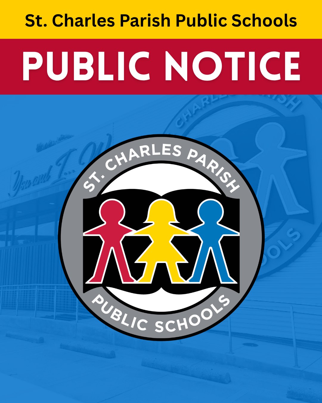 4/9/26 UPDATE ON ONGOING FINANCIAL REVIEW As reported in late January, St. Charles Parish Public Schools notified the St. Charles Parish District Attorney and the Louisiana Legislative Auditor of potential misrepresentation of
