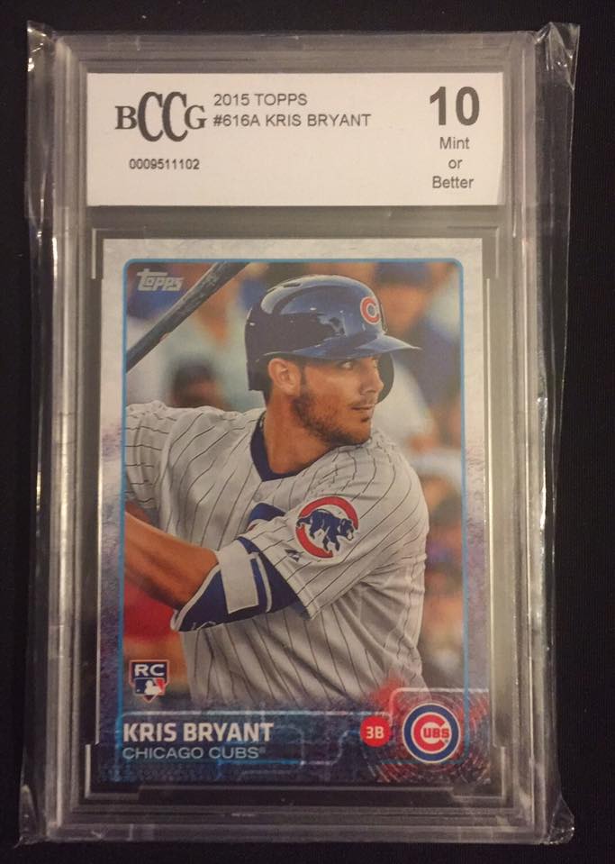 Kris Bryant 2015 Topps RC gold parallel for sale