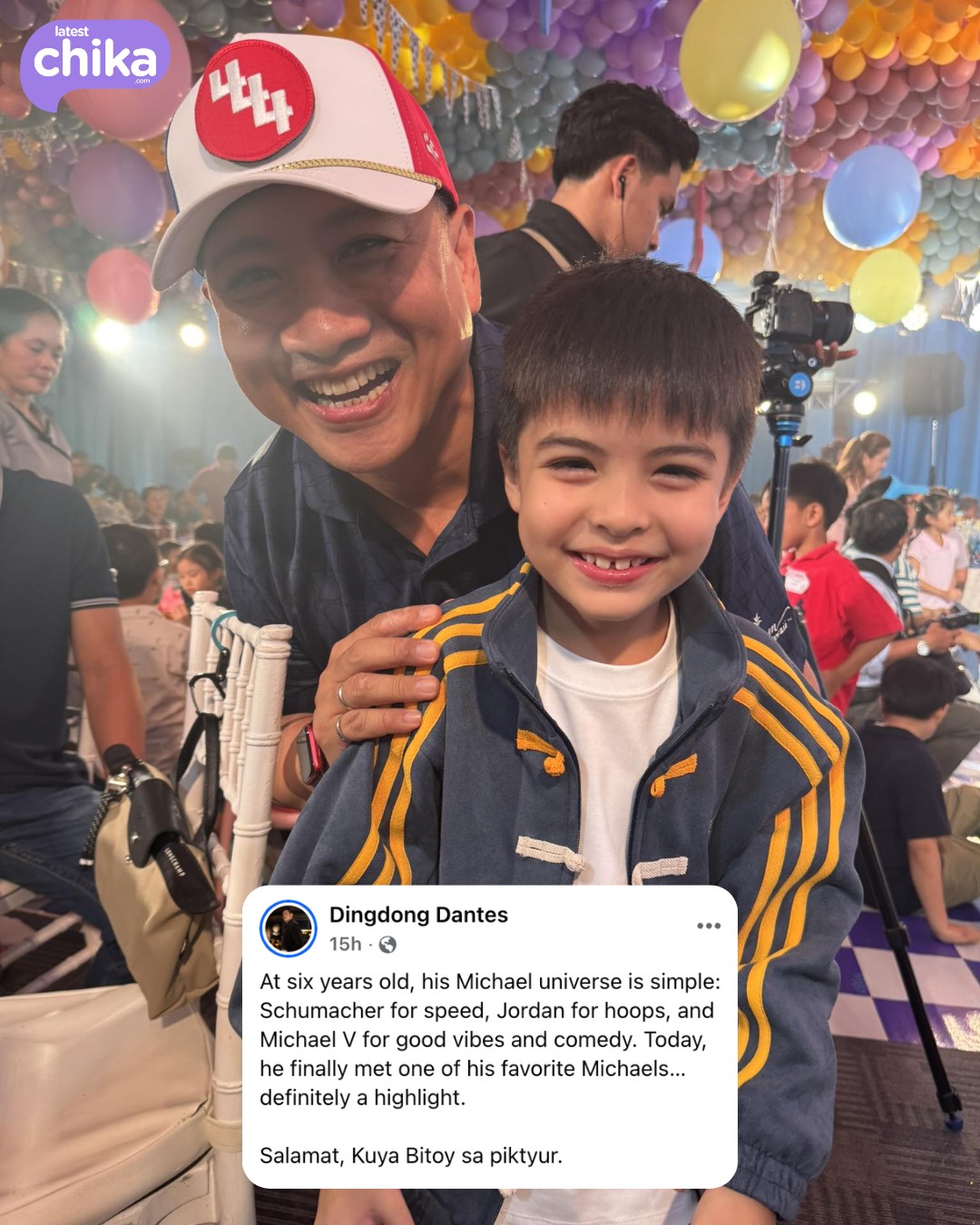 LatestChika.com - SIXTO WITH HIS FAVORITE MICHAEL 💙 Dingdong Dantes ...