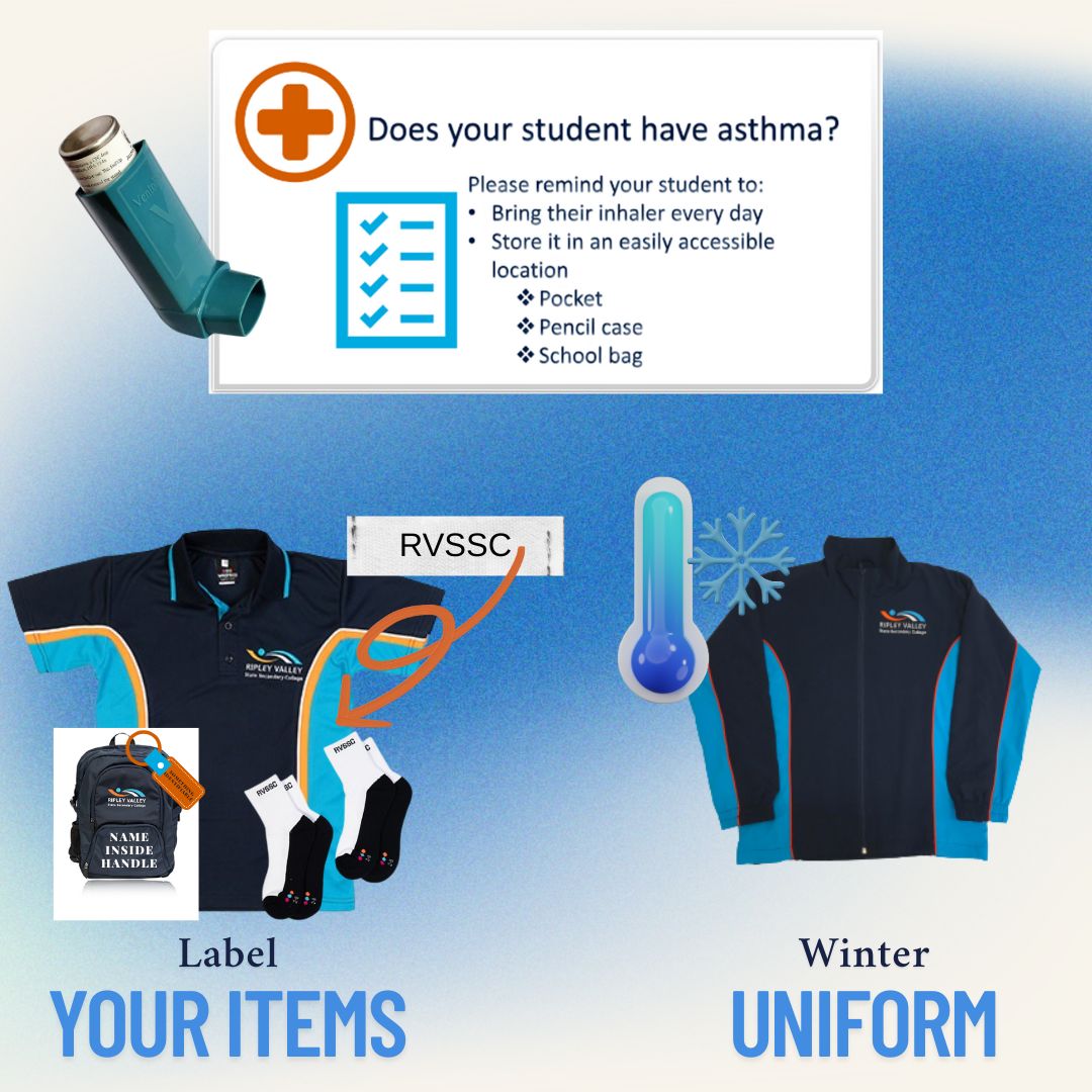 Ripley - 📣 Important Reminders for Students & Parents! 🏫 ️💨 Asthma ...