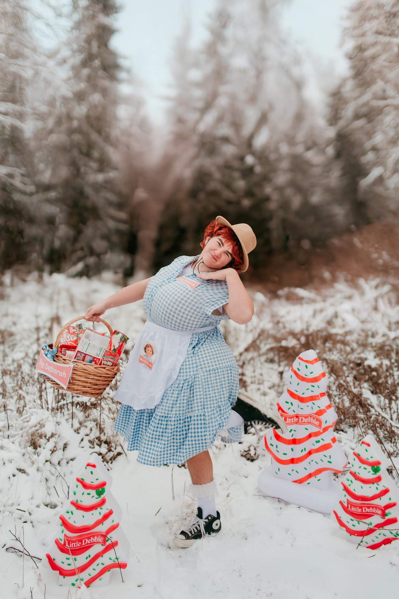 Big Deborah brought a different kind of Christmas tree farm. 😆💚❤️🤍