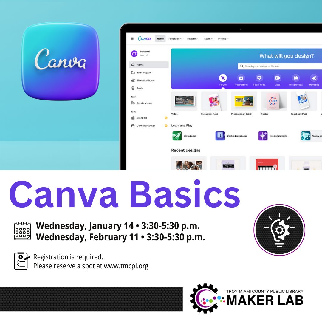 Troy-Miami - 💻Learn it at the lab: Canva is a browser-based graphic ...
