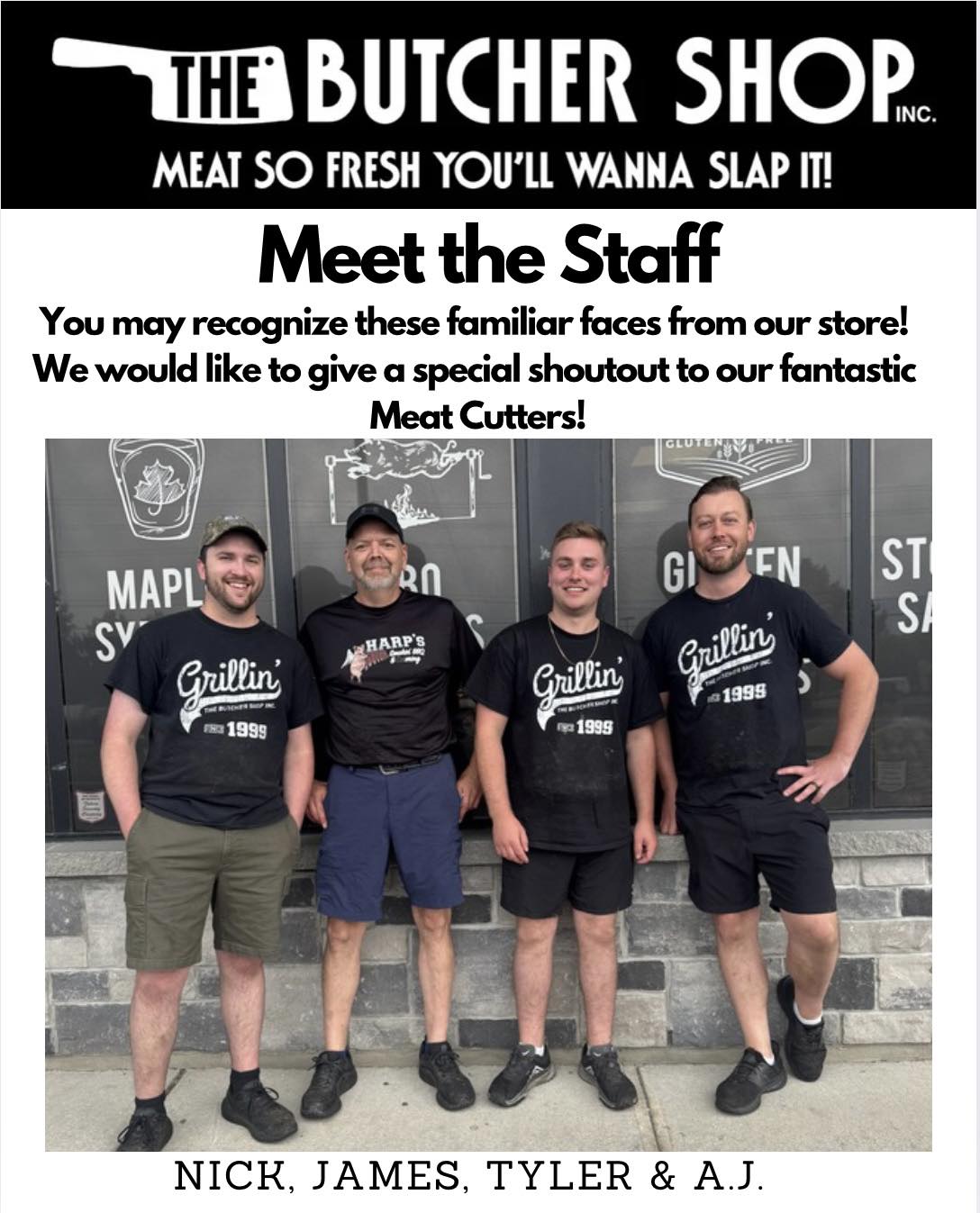 Meet our Meat Cutters!!🥩... - The Butcher Shop-Brockville | Facebook