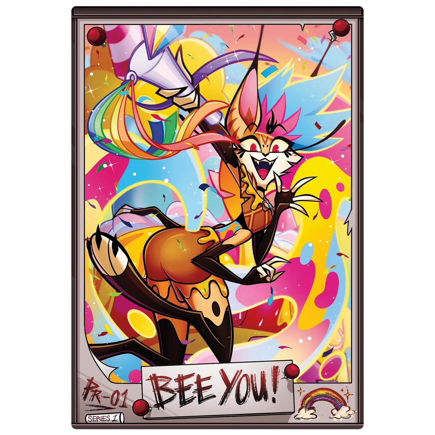 Helluva Boss pride month promo cards for sale or trade
