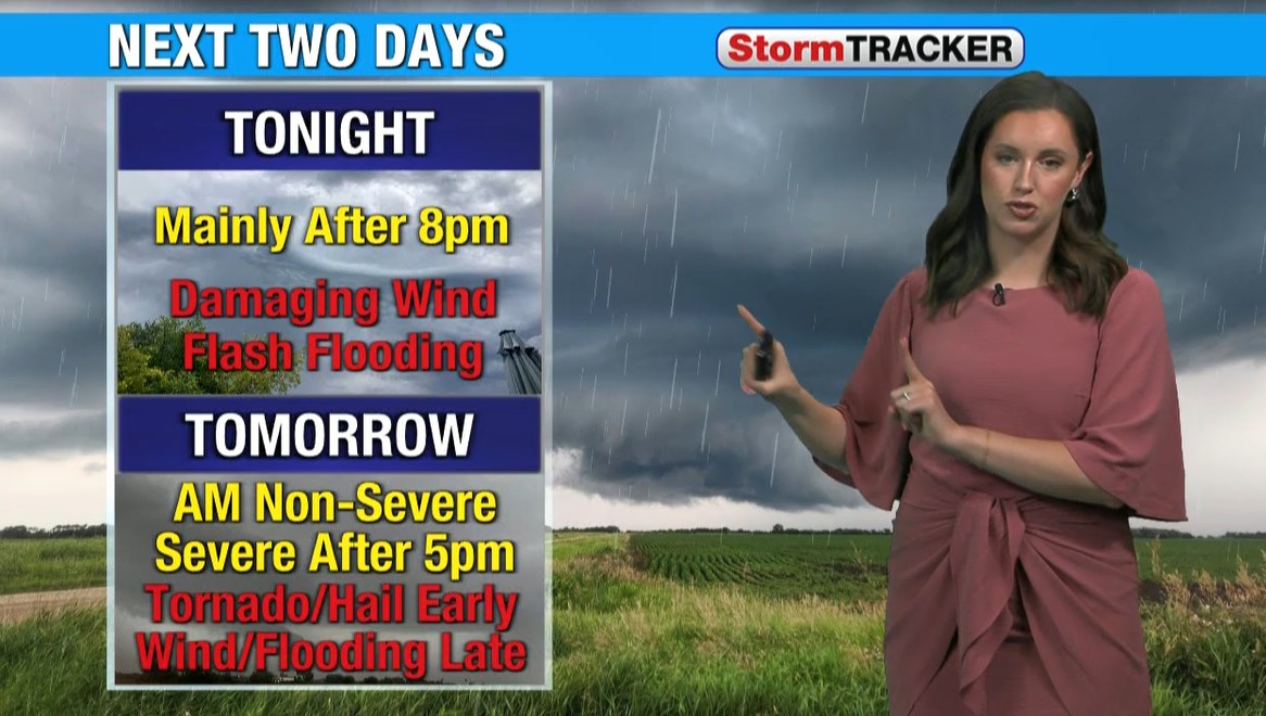 WDAY - TWO big rounds of severe storms before a calmer, cooler, not-so ...