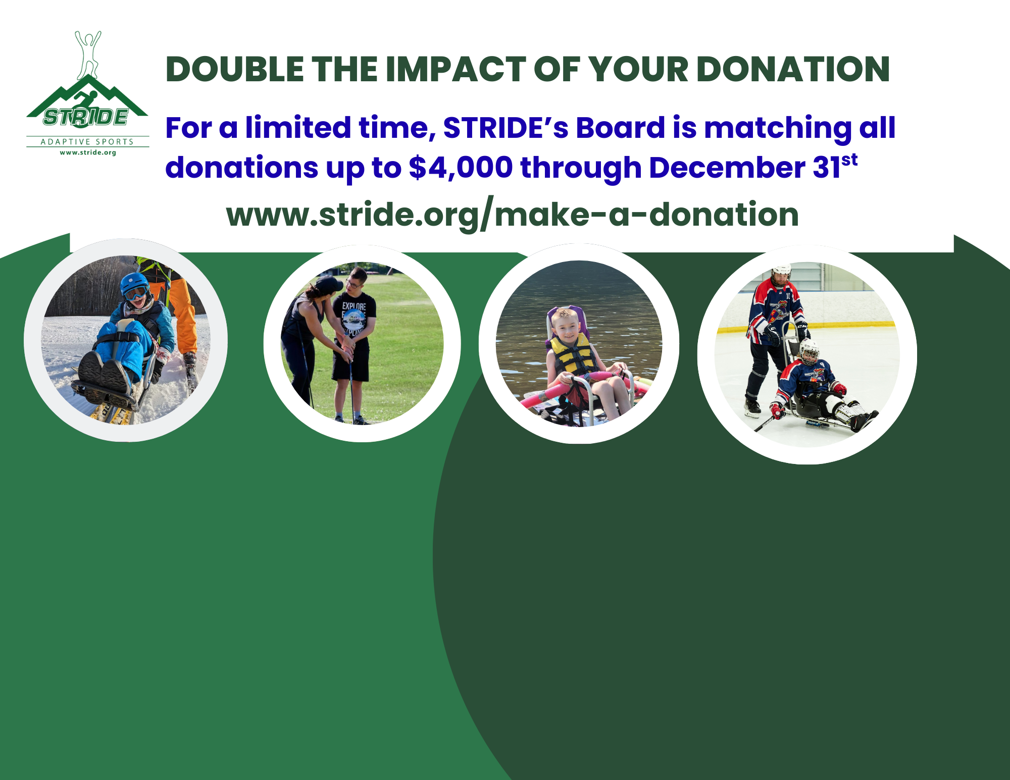 Donate by 12/31/2025 and your... - STRIDE Adaptive Sports | Facebook