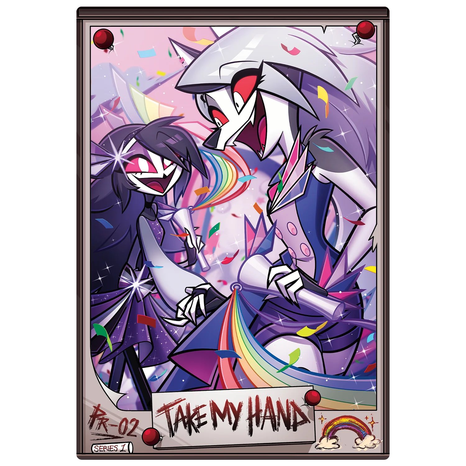 Helluva Boss trading cards available with or without case