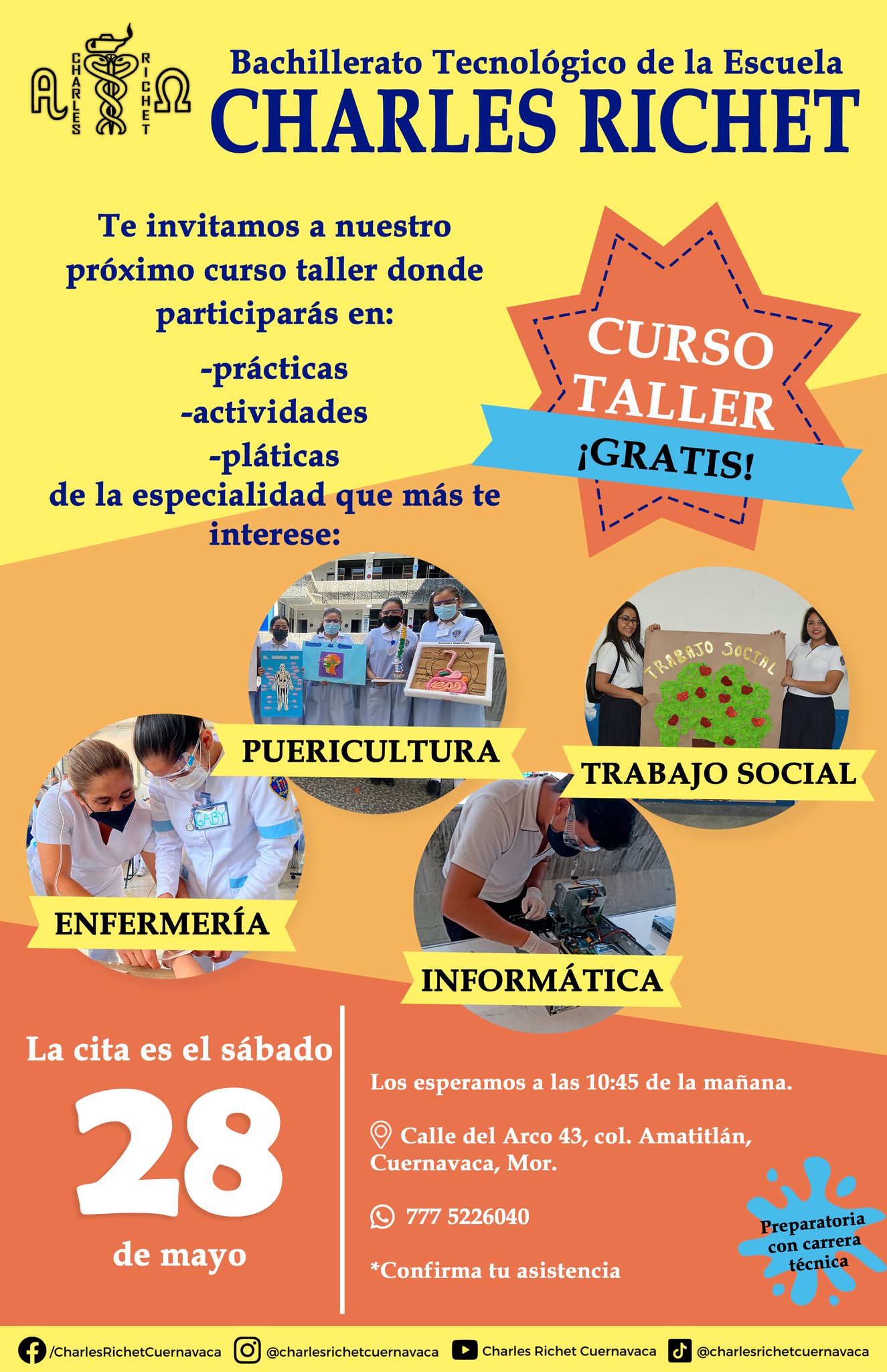 Bachillerato Tecnológico de la Escuela Charles Richet - 📢 | ¡ATENCIÓN ...
