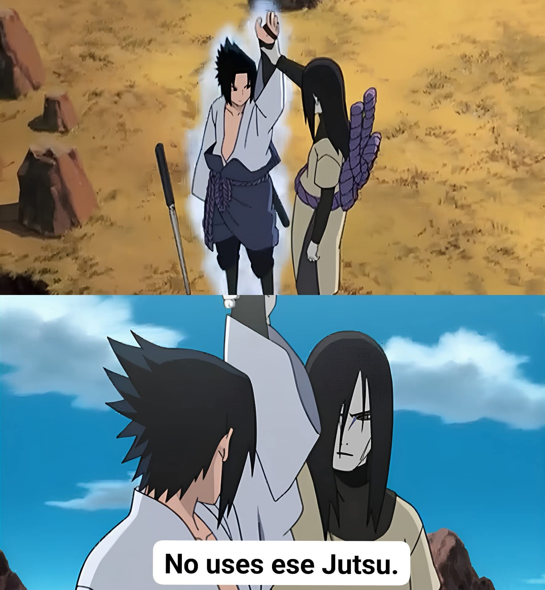 Madara - Cuando Orochimaru salvó a Naruto y compañía. ¿Qué Jutsu iba a ...