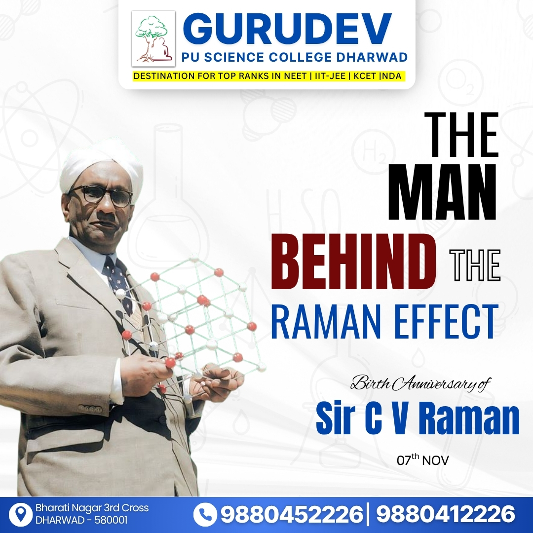 Gurudev - 🔬 Celebrating the brilliance of Sir C. V. Raman — The Man ...