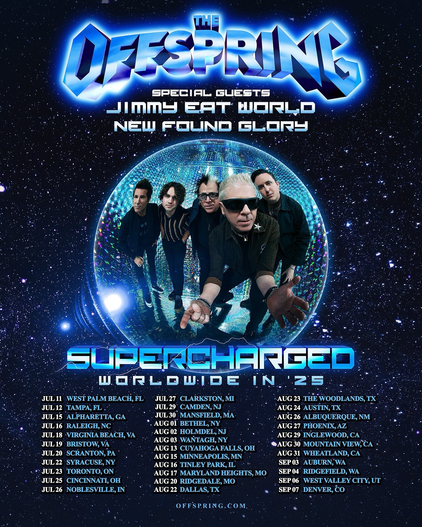 PUNK ROCK LEGENDS THE OFFSPRING ANNOUNCE MASSIVE SUPERCHARGED